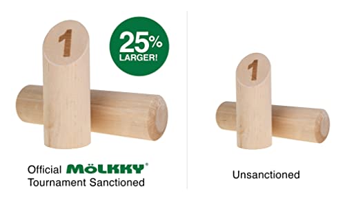 Juego de Molkky - Juego de Bolos y Bolos de Madera - - Imagen 9