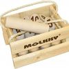 Juego de Molkky - Juego de Bolos y Bolos de Madera -
