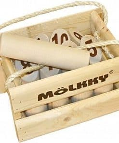 Juego de Molkky - Juego de Bolos y Bolos de Madera -