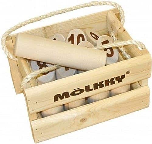 Juego de Molkky - Juego de Bolos y Bolos de Madera -