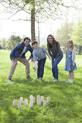 Juego de Molkky - Juego de Bolos y Bolos de Madera - - Imagen 5