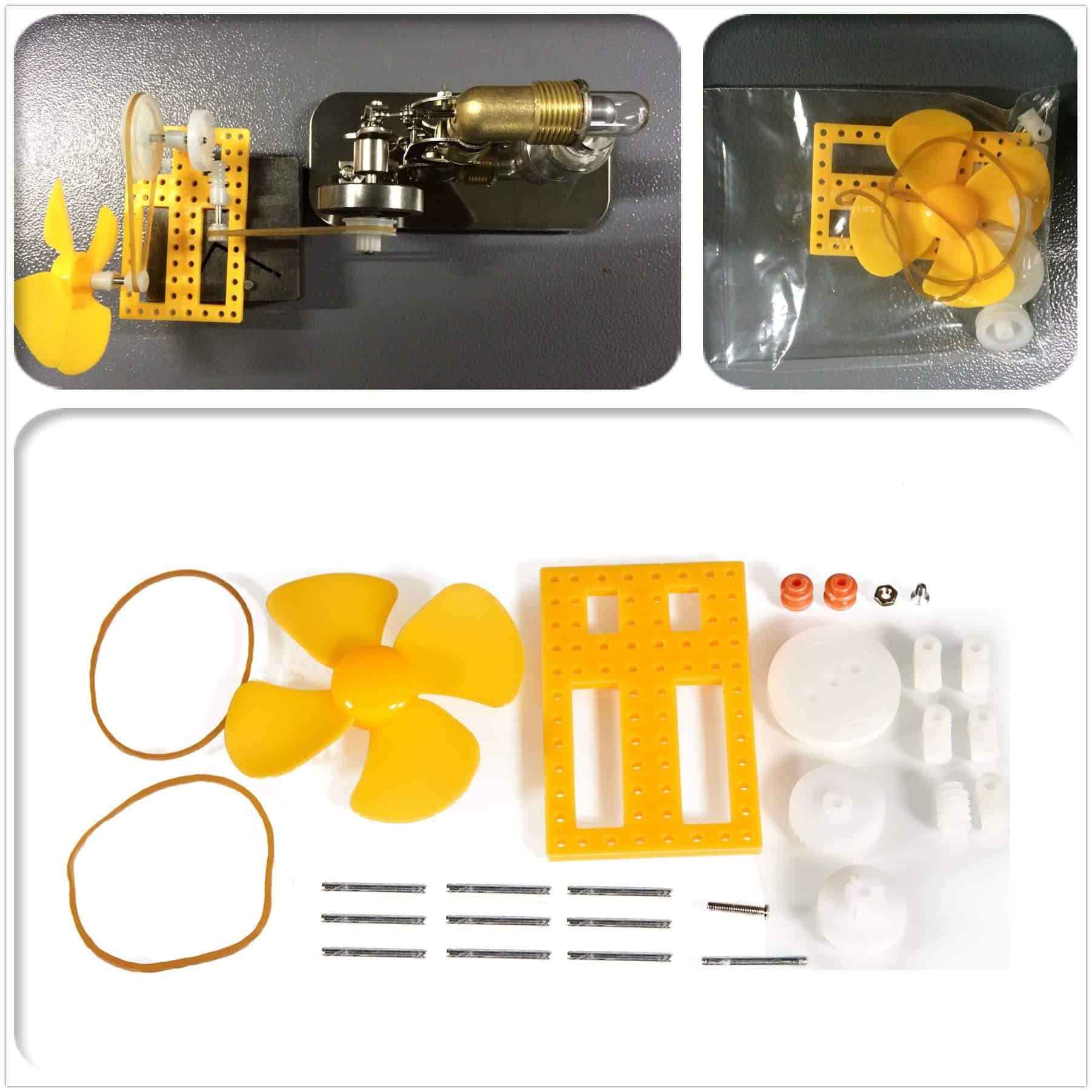 Sunnytech Mini Motor Modelo de Motor Stirling de Aire - Imagen 7