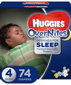 Pañales HUGGIES OverNites, Talla 4, 74 unidades, Pañales