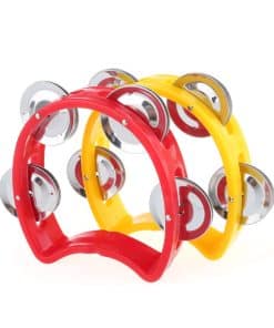 Tamboriles de Plástico de 6 pulgadas con 4 Cascabeles