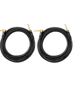 Conjunto de 2 Cables de Audio2000's C26025P2 25 Ft 1/4" TRS
