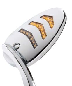 Espejos LED de flecha KiWAV cromados de aluminio 5/16