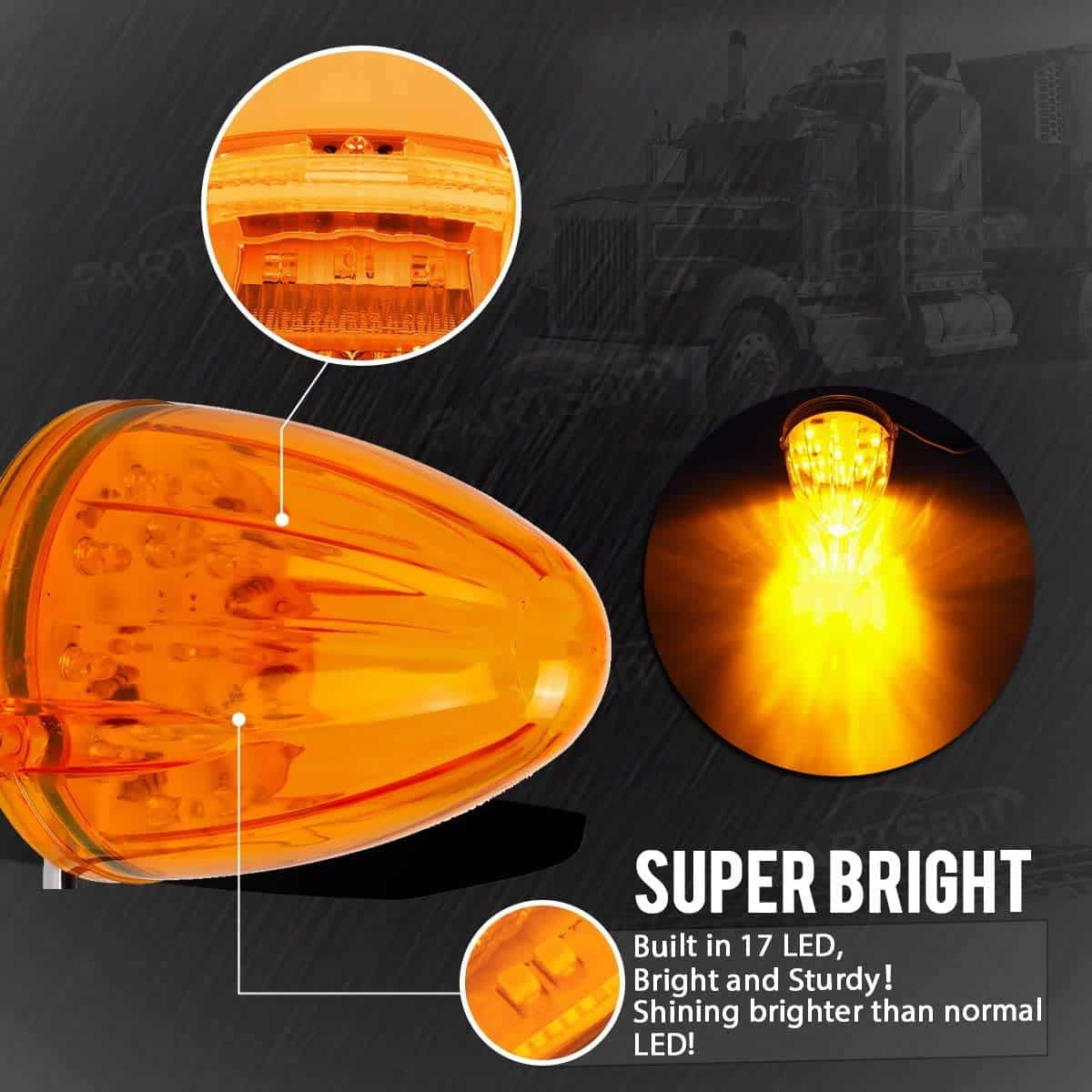 Conjunto de 5 luces superiores LED ámbar para marcador de - Imagen 8