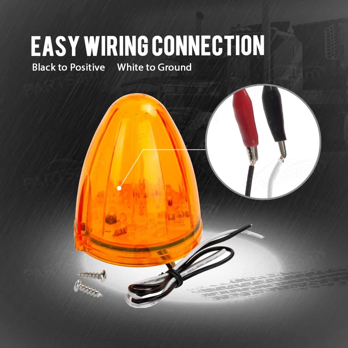 Conjunto de 5 luces superiores LED ámbar para marcador de - Imagen 6