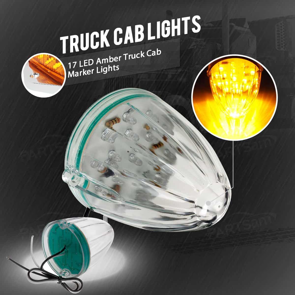 Partsam 5X Luz de Marcador Superior del Techo con 17 LED - Imagen 6