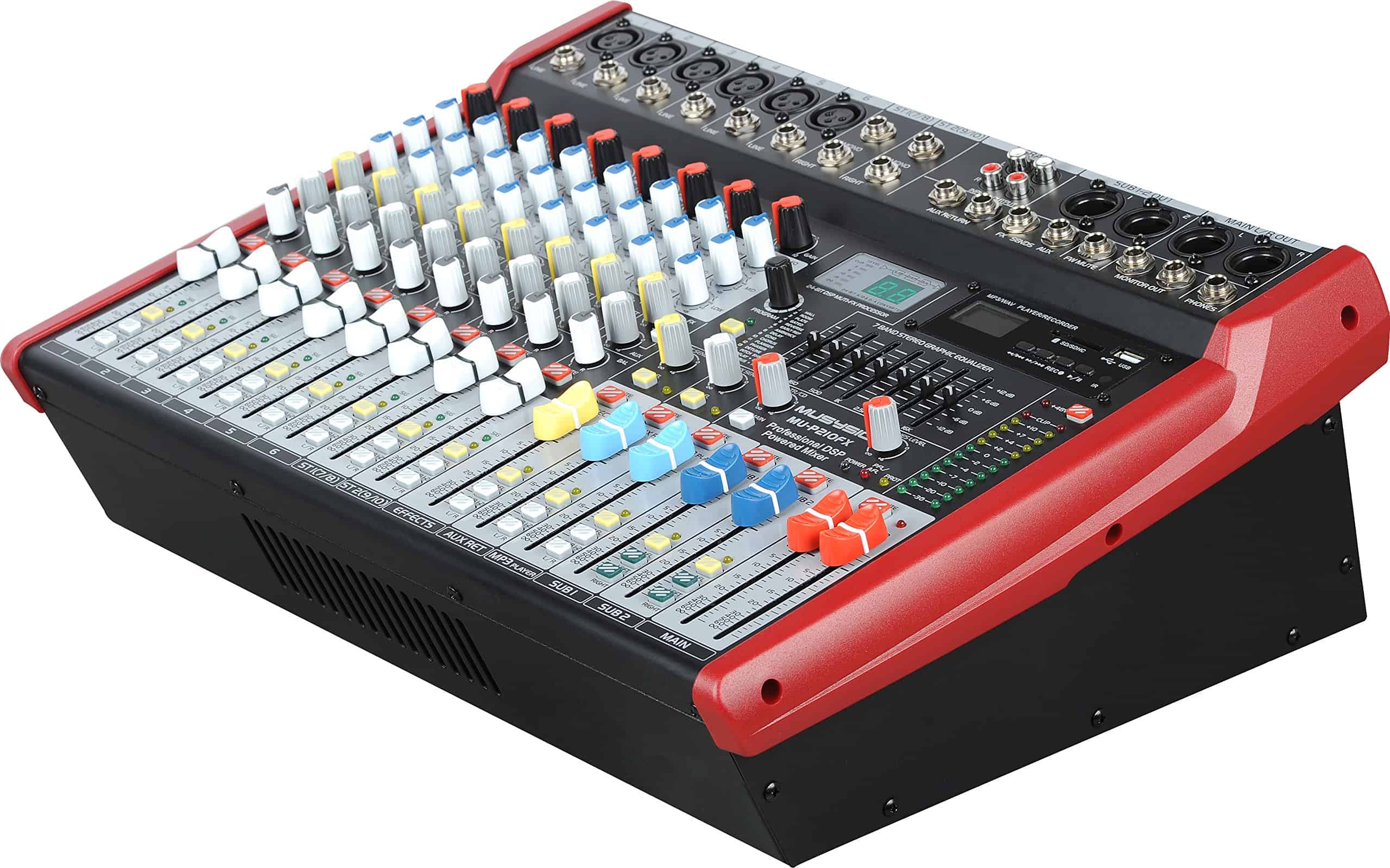 Mixer de Audio Digital Pro-Series de 10 Canales 4800W - Imagen 3