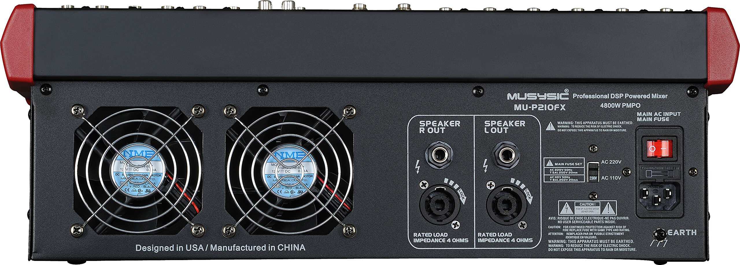 Mixer de Audio Digital Pro-Series de 10 Canales 4800W - Imagen 4