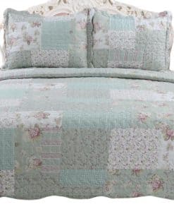 Juego de Colcha English Roses, Mezcla de Algodón,