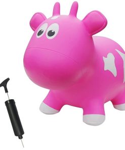 Farm Hoppers Premiado Ternera Rosada Inflable para Niños
