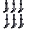 Conjunto de 6 Bobinas de Encendido -Negro