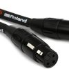Cable de Micrófono XLR Roland Black Series de Alta