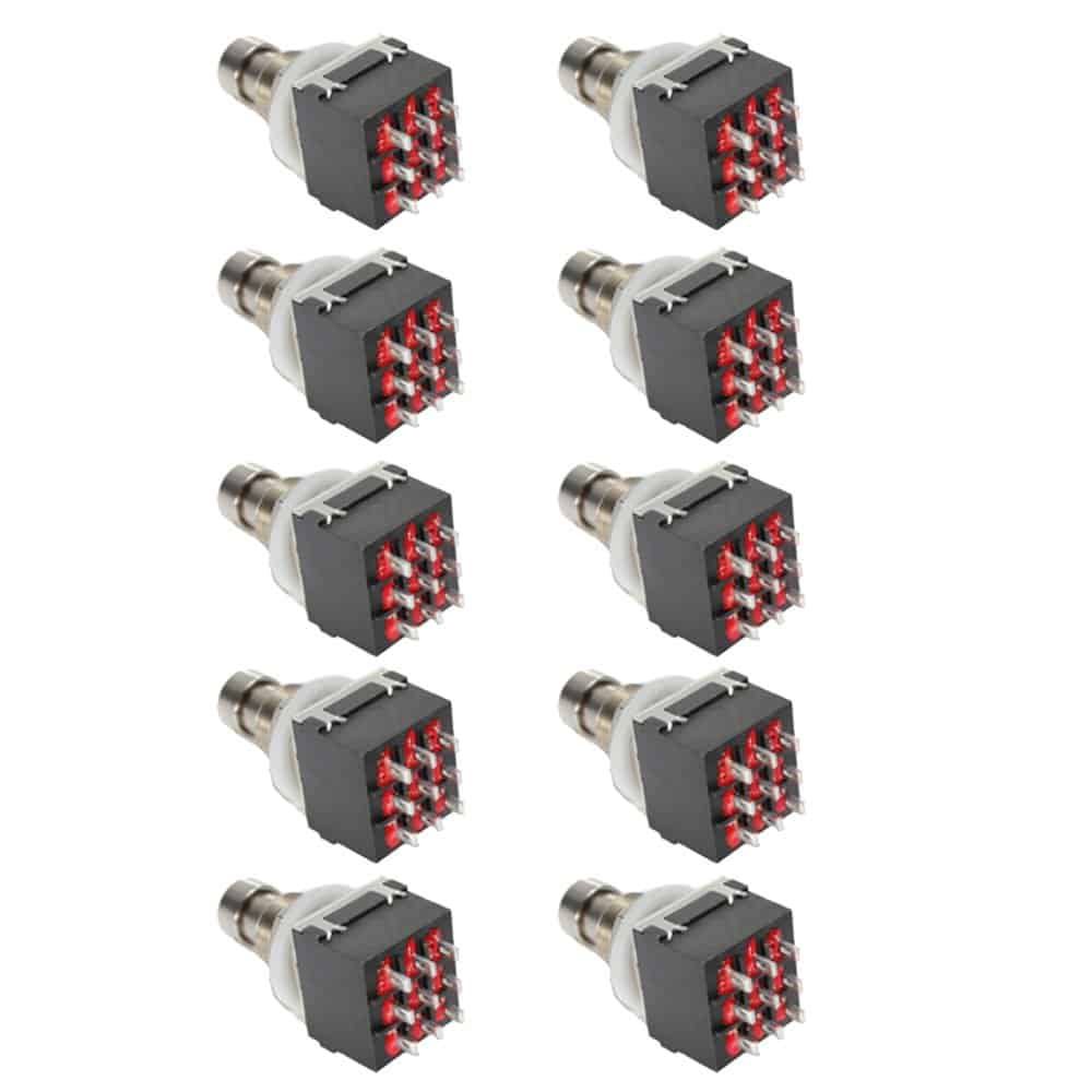 Interruptor de pedal de efectos para guitarra ESUPPORT 3PDT