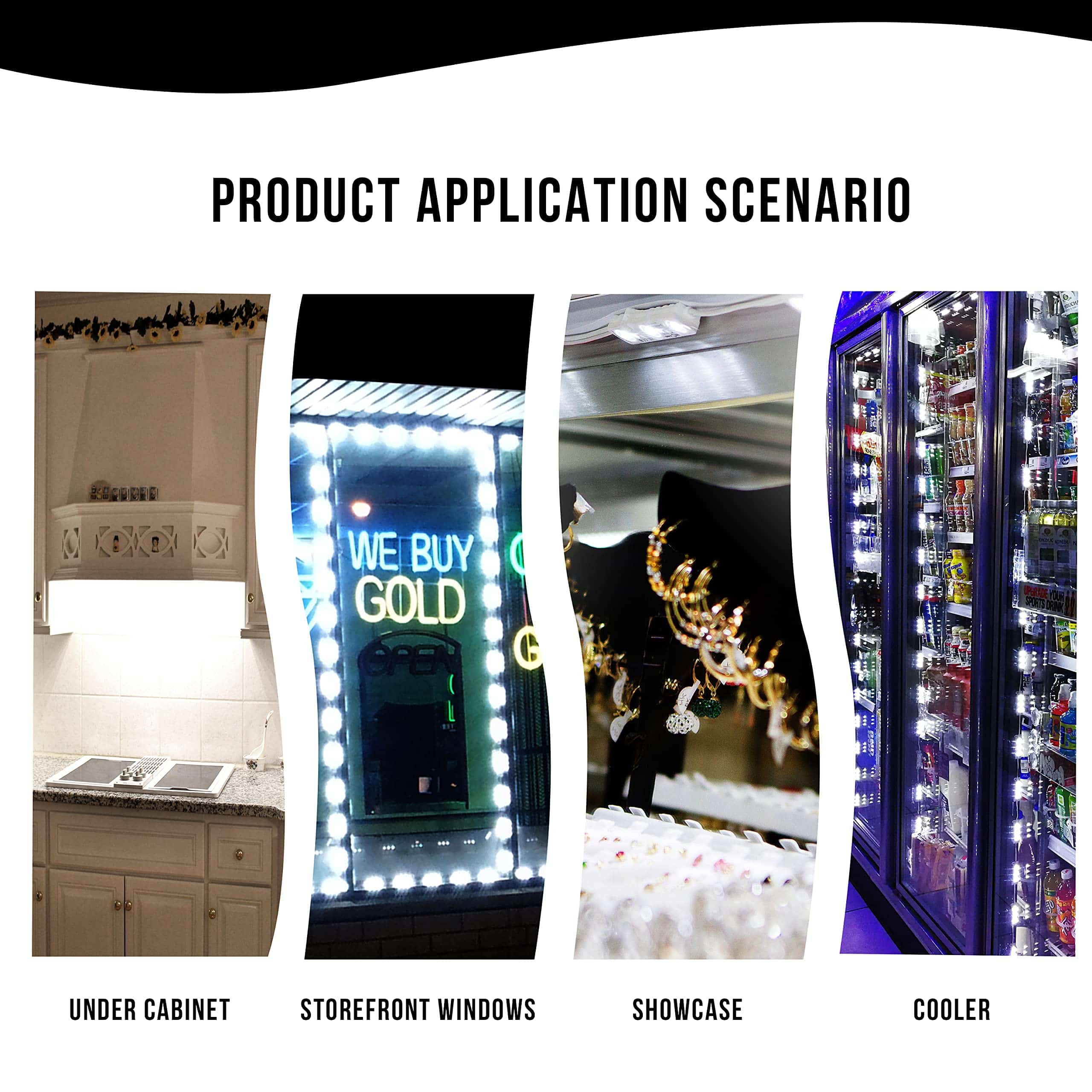 Luces LED para enfriador de aire, 10ft de cuerda para - Imagen 5