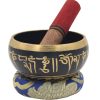 Set de Cuenco Tibetano de Tamaño Mediano con Mazo y Cojín