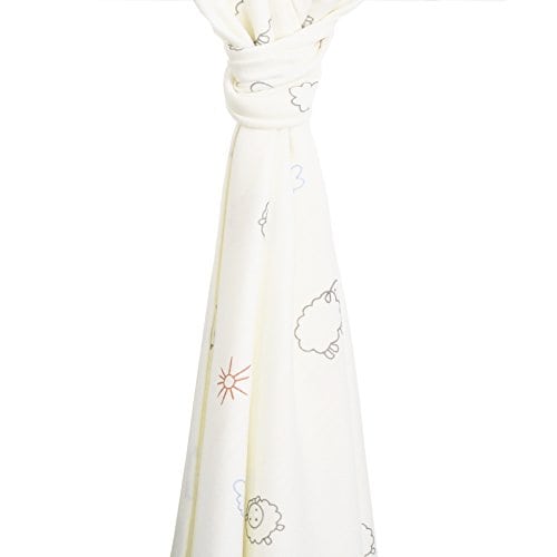 Manta de Envoltura para Bebé de Lana, 100% lana Merino,