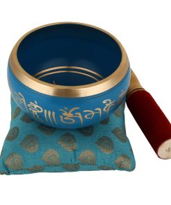 Bowl/Cushion/Mallet de Meditación Tibetano Om Mani de Zap