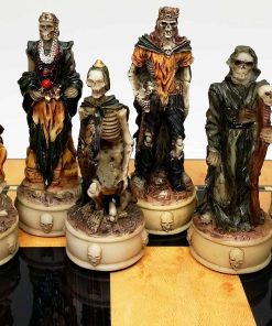 Juego de Ajedrez Fantasy Gothic Skull Skeleton Slayer HPL -