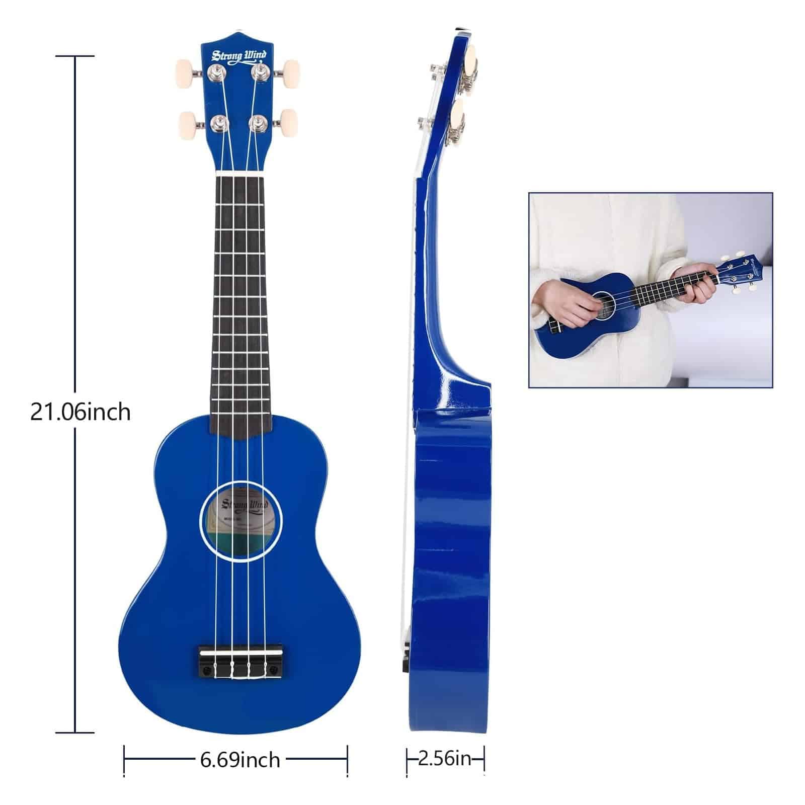 Ukulele Soprano Strong Wind de 21 Pulgadas de Basswood para - Imagen 4