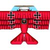 Cometa X Kites SuperWings Red Baron de Nylon 2D Tri-Plane