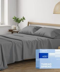 Juego de sábanas Thread Spread Queen - 400 hilos de algodón