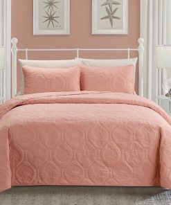 Juego de Colcha Tropical de la Costa con Conchas Marinas en