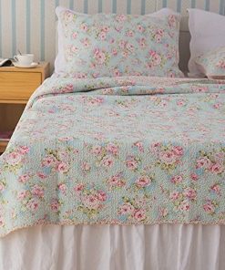 Juego de Colcha Completa Shabby Floral de Marca Brandream,