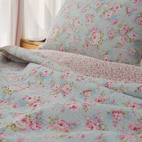 Juego de Colcha Completa Shabby Floral de Marca Brandream, - Imagen 4