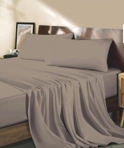 Juego de Sábanas King Size Marina Shades Cooling Taupe 1000