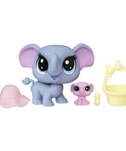 Littlest Pet Shop Indigo Trunkley & Pinkaboo Trunkley