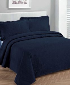 Colcha de Cama de Lujo Fancy Collection -Azul Marino
