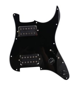 Yibuy 3Ply Black Loaded Pickguard HH Sets Dual Humbuckers