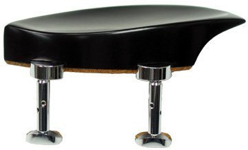 Descanso de barbilla para violín Teka Ebony con soporte Hill