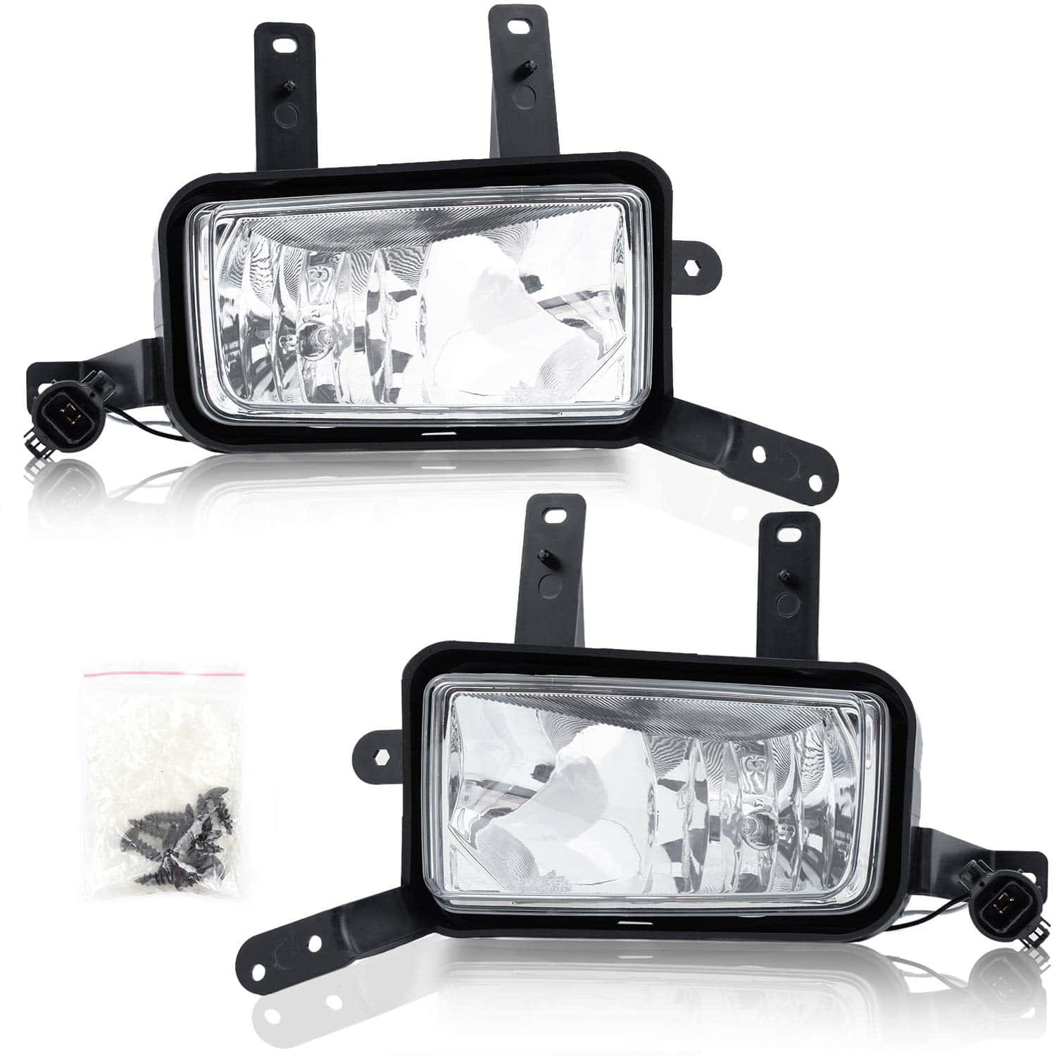 Par de Faros de Niebla Transparente Compatible con