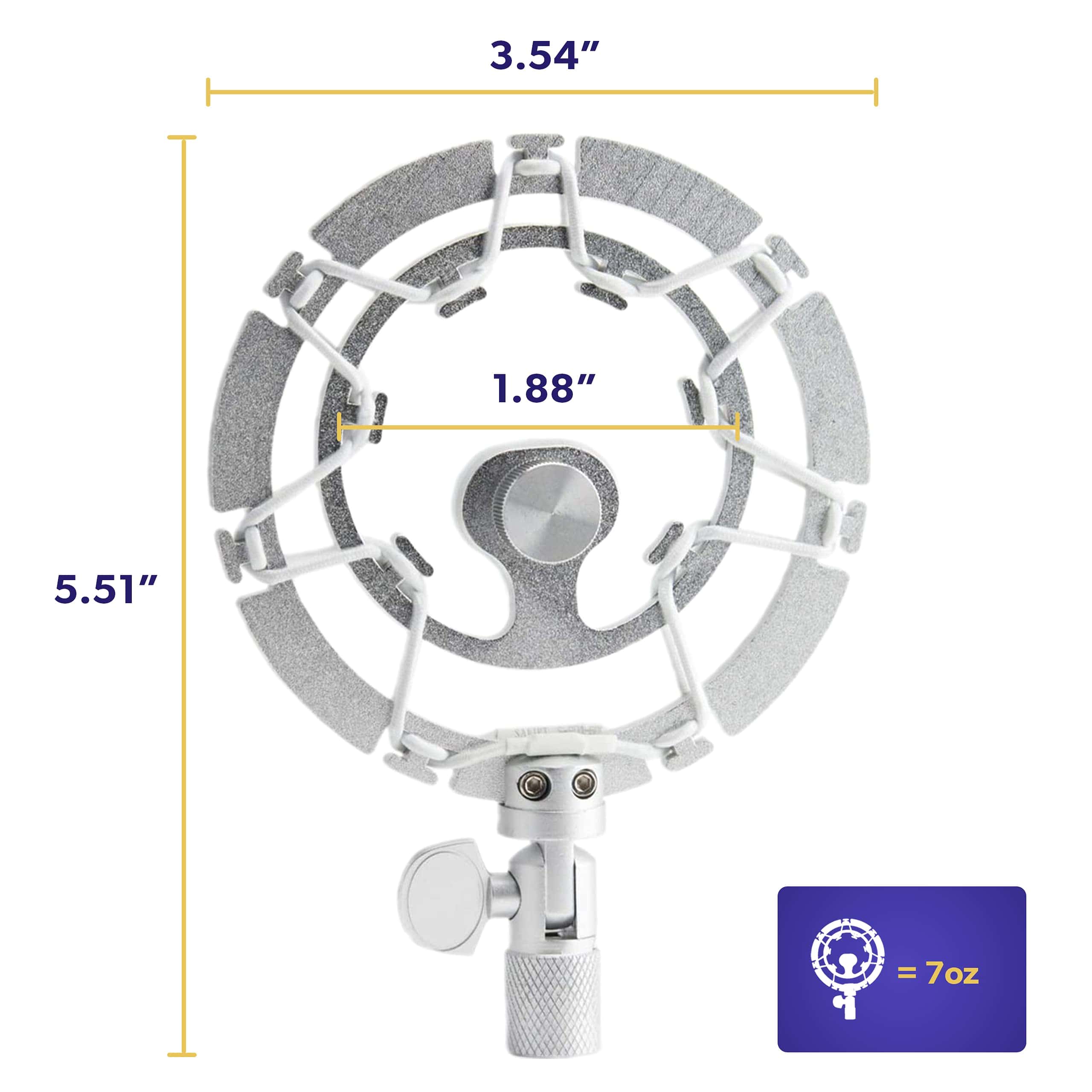 Montura de Choque de Micrófono Auphonix Silver PRO - - Imagen 7