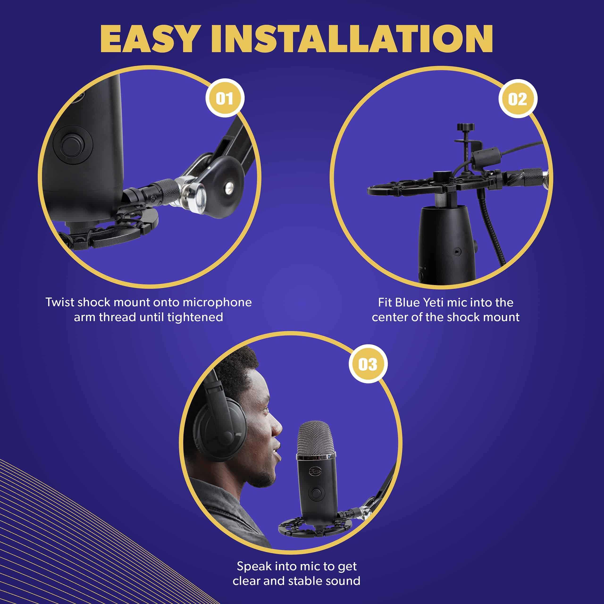 Montura de Choque de Micrófono Auphonix Silver PRO - - Imagen 6