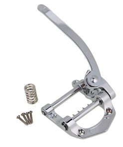 Puente Vibrato Tremolo para Guitarra Yibuy 224 x 98mm Plata