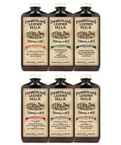 Kit completo de cuidado de cuero Leather Milk.
