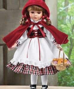 Muñeca de Porcelana de 16" con Chal Rojo JMisa