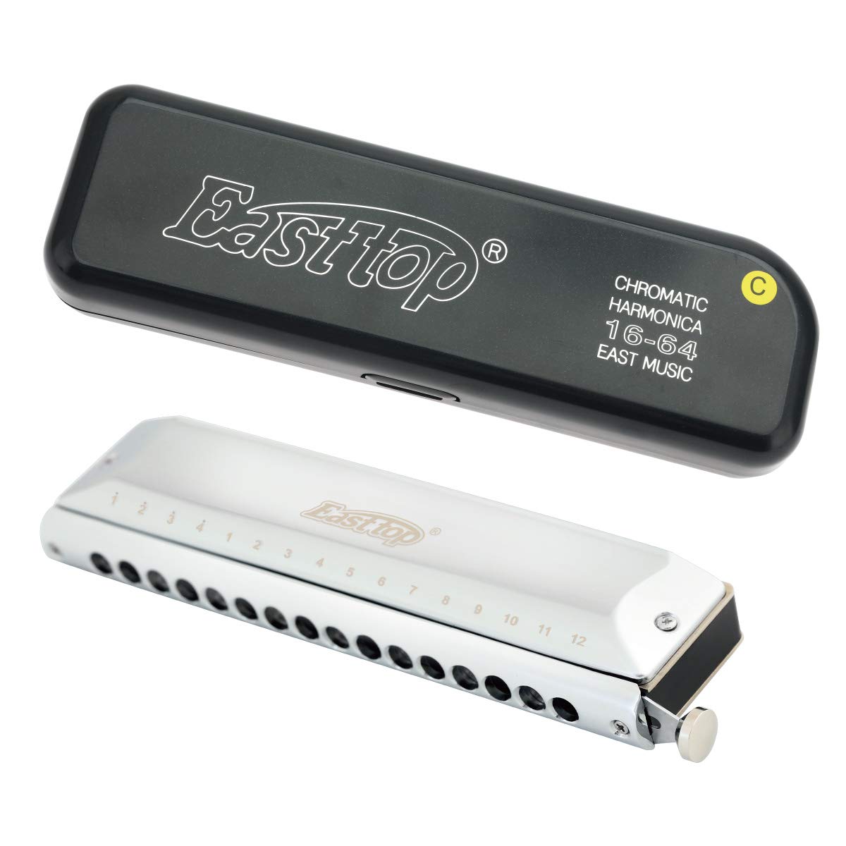 Armonica Cromática East top 16 Agujeros 64 Tonos en Do, - Imagen 5