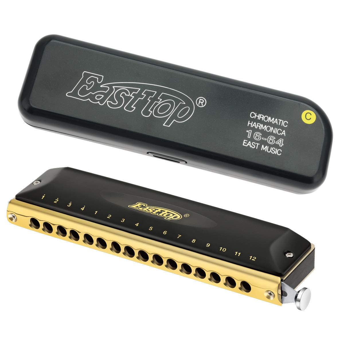 Armonica Cromática East Top de 16 Agujeros 64 Tonos en - Imagen 5