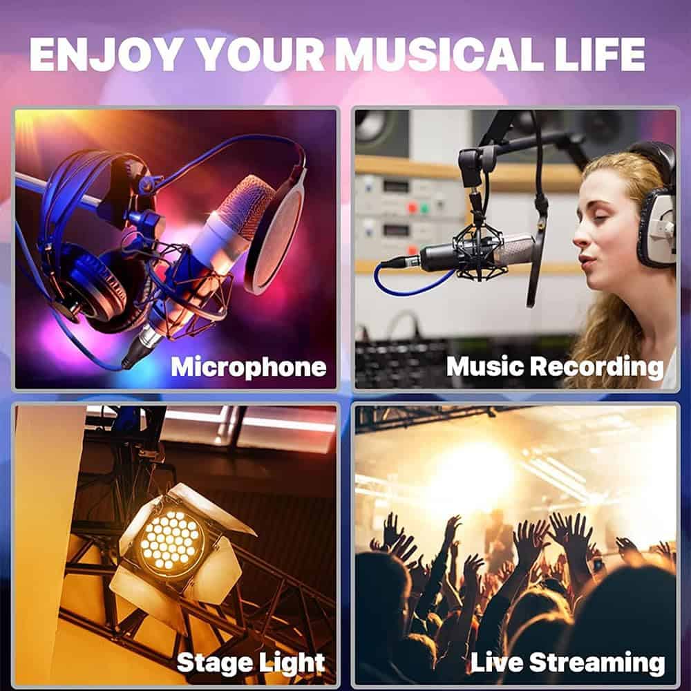 Cable de 50 pies XLR DREMAKE para Micrófono, Escenario, DJ, - Imagen 7