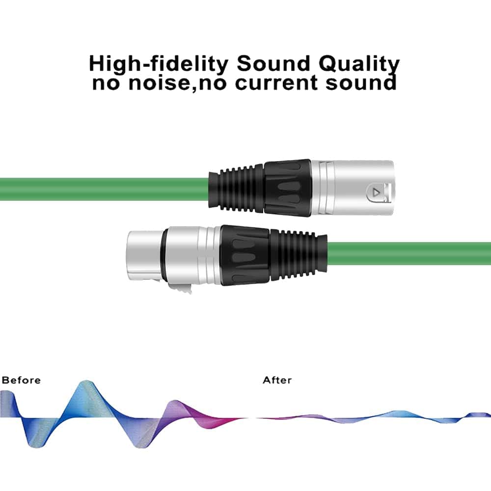 Cable de altavoz balanceado macho a hembra XLR de 30m - Imagen 3