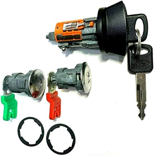 Cerradura del cilindro de encendido Ford + Par (2) Cilindro