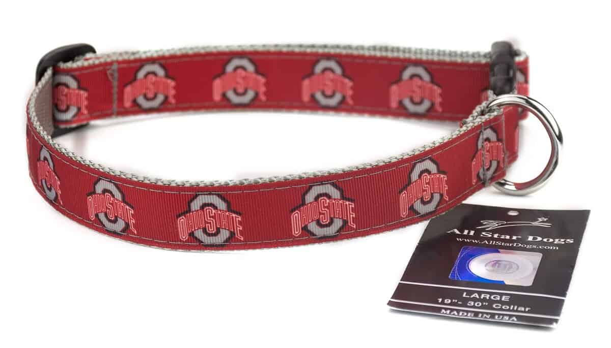 Collar para Perro con Listón de Ohio State Buckeyes -