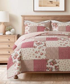 Juego de Colcha de Patchwork de Algodón SLPR -Country Roses