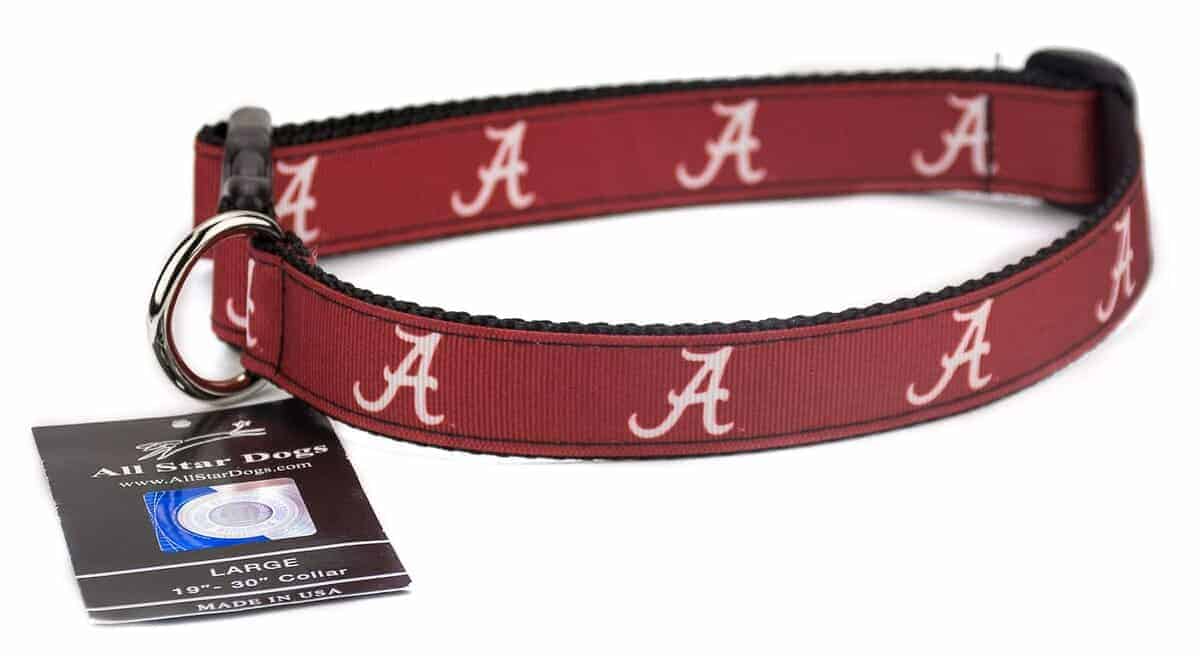 Collar para Perro con Listón de Alabama Crimson Tide -